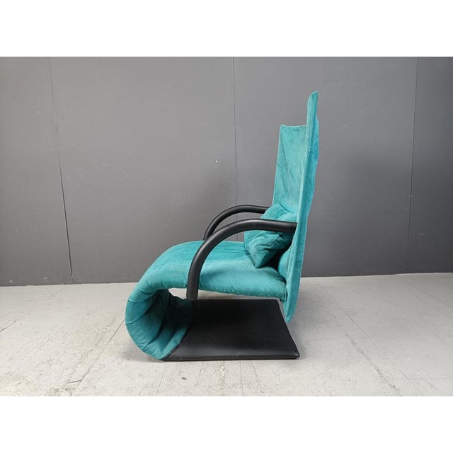 Metal Zen Armchair attributed to Claude Brisson for Ligne Roset, France, 1980s For Sale - Image 7 of 11