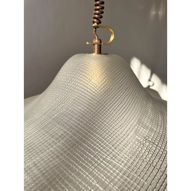 Mid-Century Opaline Glass Pendant from Peill & Putzler, 1970s For Sale - Image 4 of 10