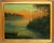 Evocative landscape of a glowing sunset over calm waters by California artist Max Flandorfer (American, b. 1962). Signed...