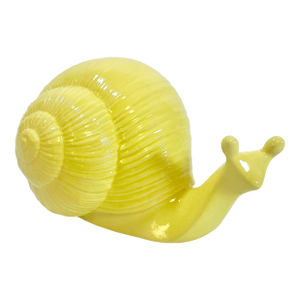 1970s Vintage Folk Art Boho Chic Hollywood Regency Large Snail Figurine.
