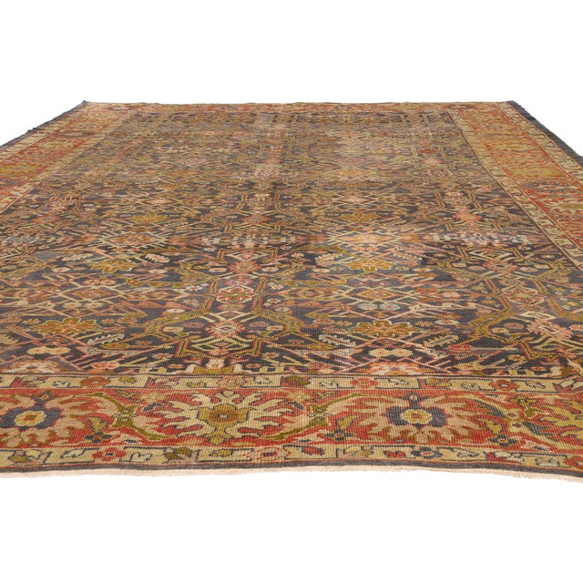 Tribal Late 19th Century Persian Sultanabad Rug, 09'10 X 13'08 For Sale - Image 3 of 10