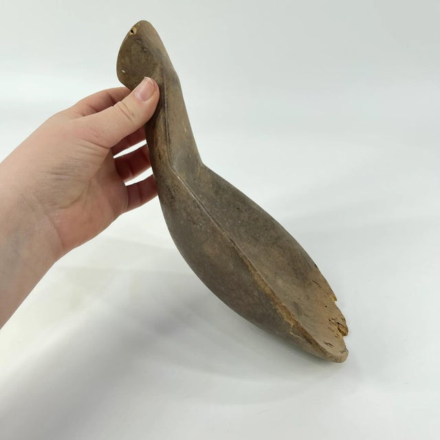 African Early 20th Century Lobi Wooden Spoon Burkina Faso For Sale - Image 3 of 8