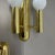 Space Age Brass Wall Lights from Sölken Lights, Germany, 1980s, Set of 2 For Sale - Image 9 of 18