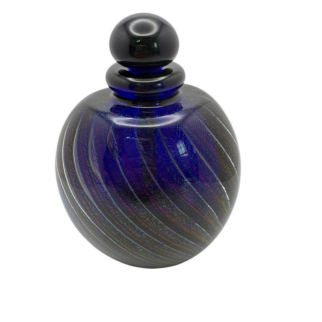 Robert Eickholt Dichroic Art Glass Scent Bottle For Sale - Image 6 of 11