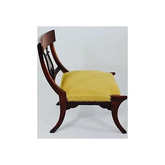 Neoclassical Antique Klismos Mahogany Chair For Sale - Image 3 of 6