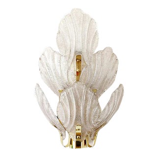 Brass and Murano Glass Sconce, 1960s For Sale