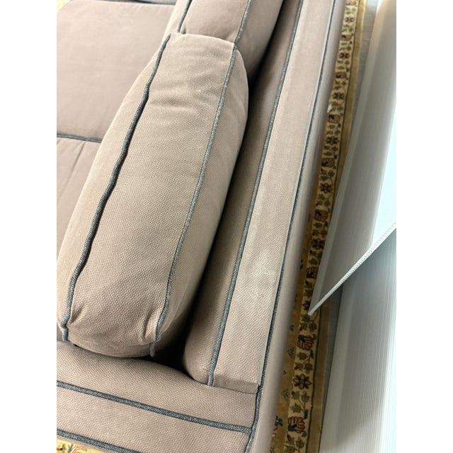 Early 21st Century Mitchell Gold + Bob Wiilliams Contrast Trim Sofa For Sale - Image 5 of 12
