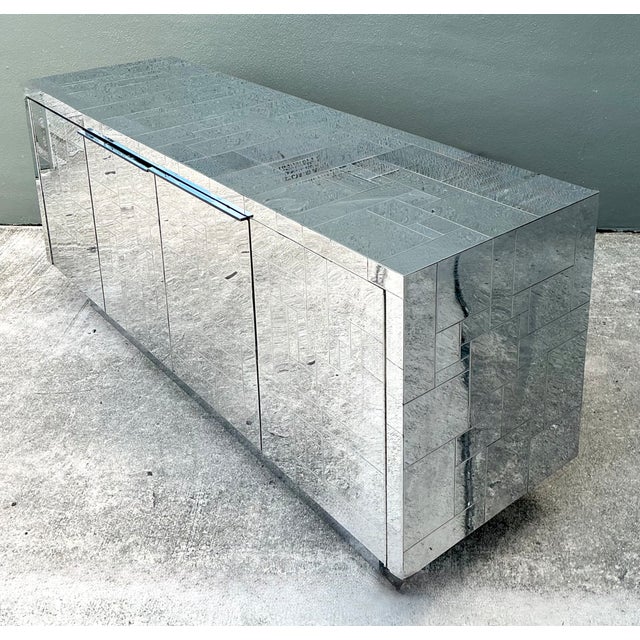 Vintage Paul Evans “Cityscape” Chrome Credenza For Sale In West Palm - Image 6 of 15