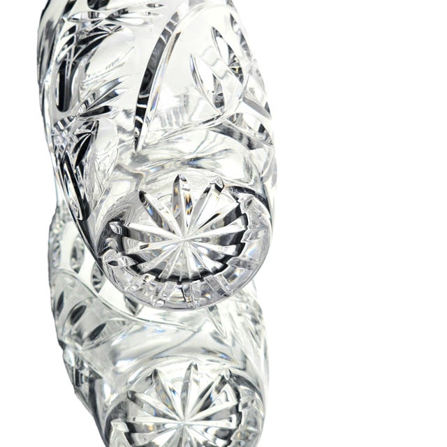 Glass Gorham Bamburg Crystal Glass Vase 6.25"h For Sale - Image 7 of 11