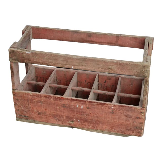 Anitque French Wooden Bottle Crate, 1900s For Sale - Image 3 of 5