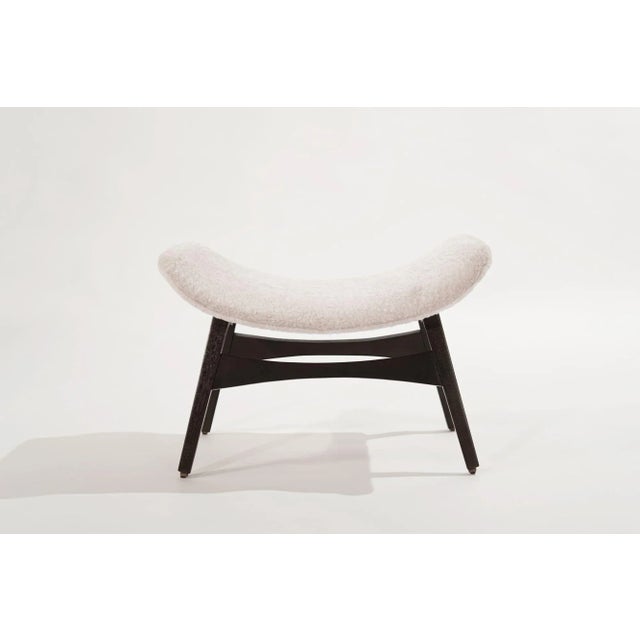 Mid-Century Modern Danish Modern Walnut Footstool, C. 1950s For Sale - Image 3 of 13