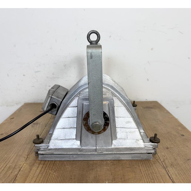 Vintage Grey Theater Spotlight with Glass Cover from Elektrosvit, 1980s For Sale - Image 18 of 18