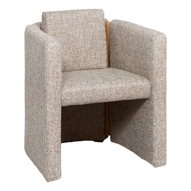 Fernandine Dining Chair in Oak and Tweed from Insidherland For Sale