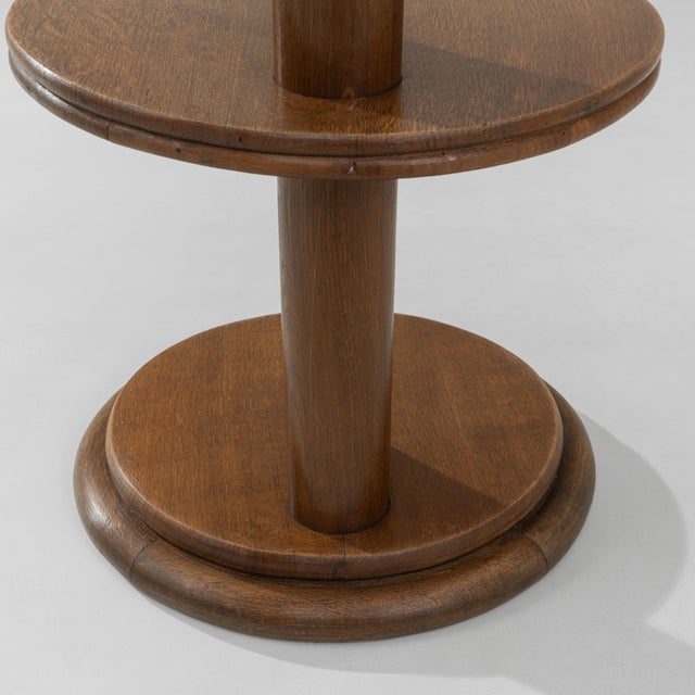 Brown 1940s French Modern Three-Tier Side Table For Sale - Image 8 of 18