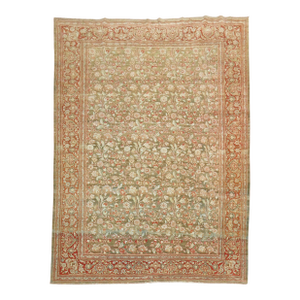 Elegant Antique Persian Room Size Tabriz Rug