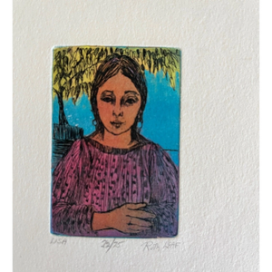 Mid 20th Century Ruth Leaf Signed Limited Edition Etching "Lisa" 22/75 - 11.5" x 8.25"