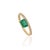 VR Jewels 14k Yellow Gold Octagon Cut Floating 1 Carat Emerald Diamond Ring Size 5 For Sale - Image 4 of 18