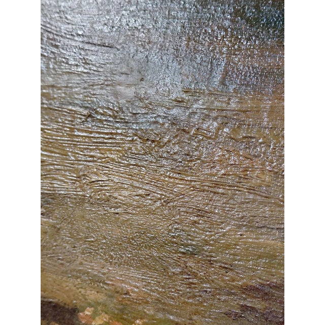 Antique Framed Signed Carlo Rossi Merriment in the Garden Oil on Canvas For Sale - Image 15 of 18