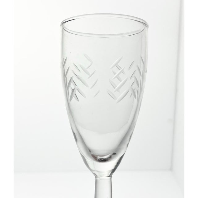 1950s Vintage Mid-Century Javit “Rain” Whiskey Sour Cocktail Liquor Glasses - Set of 6 For Sale In Dallas - Image 6 of 6