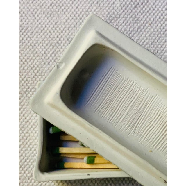 Antique 1920s Wedgwood Jasperware Fireplace Match Box For Sale - Image 11 of 18