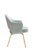 Knoll Saarinen Executive Arm Chairs in Celadon Velvet, Gold Edition For Sale - Image 4 of 8