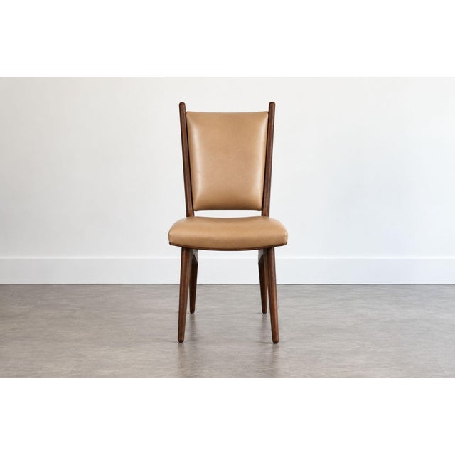 Set of Six Vladimir Kagan Sculpted Sling Dining Chairs, Model Vk 101 For Sale - Image 4 of 8
