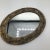 1960s French Art Nouveau Gold Gilt Brass Oval Dresser/Vanity Mirror With Floral Design For Sale - Image 5 of 12