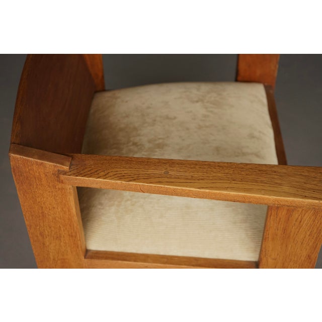 Wood Modernist Hague School Armchair attributed to Frits Spanjaard, 1920s For Sale - Image 7 of 18