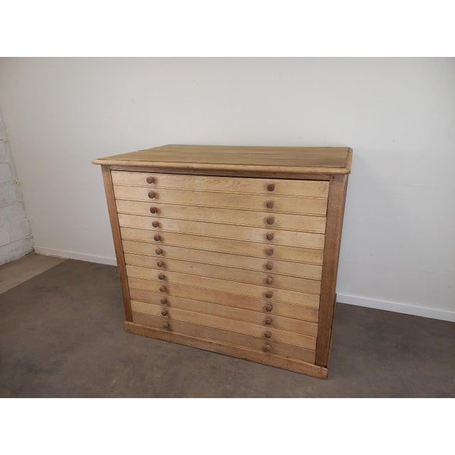 Vintage Drawer Cabinet in Oak For Sale - Image 16 of 18