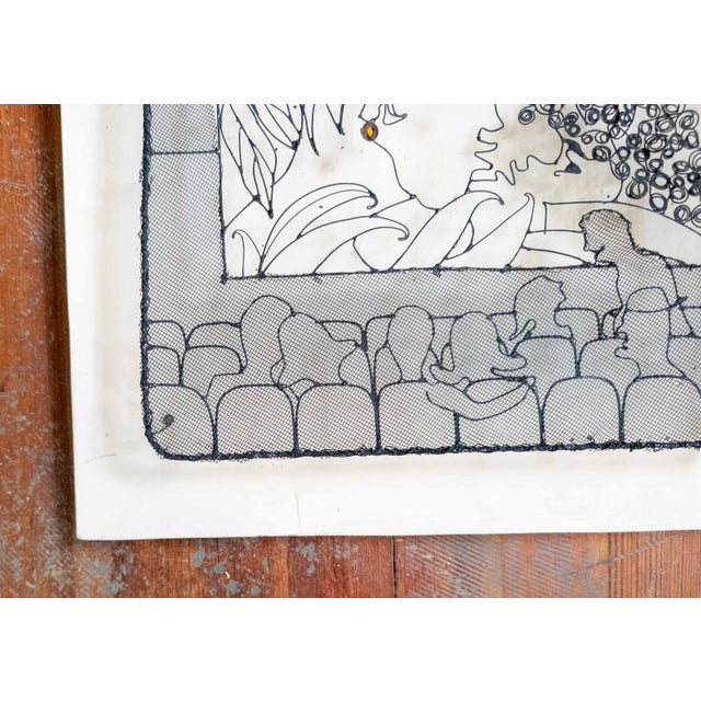 1990's Contemporary Folk Art Wire Art Sculpture by Dick Crenson For Sale In New York - Image 6 of 13