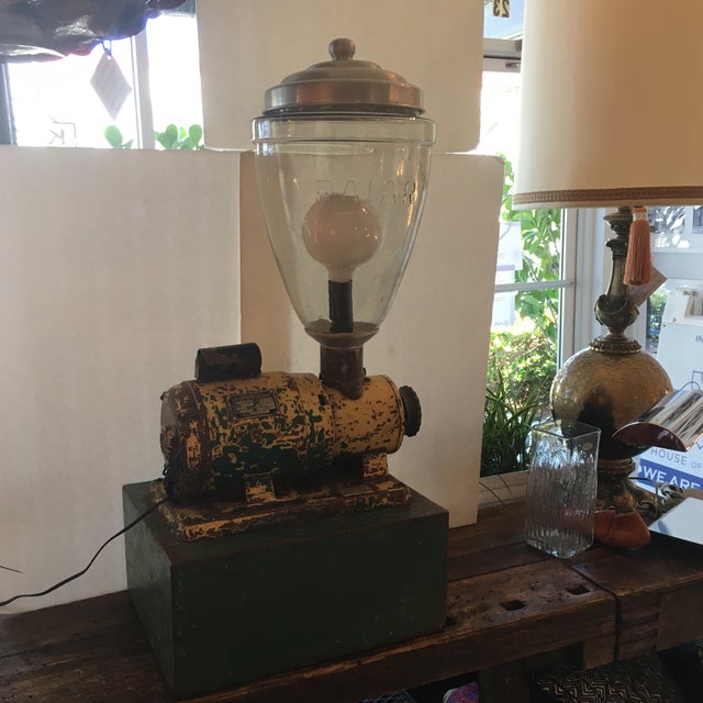 Antique Repurposed Coffee Grinder Lamp Chairish