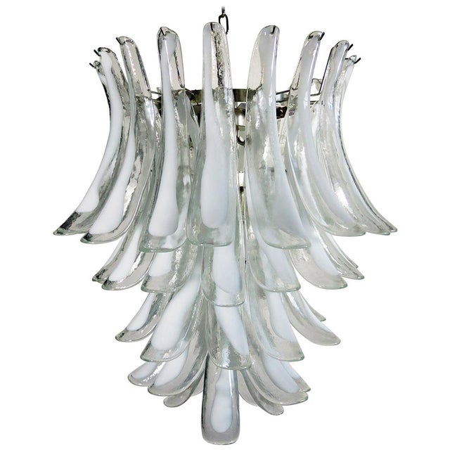 Italian Murano Glass Petals Chandelier For Sale - Image 12 of 12