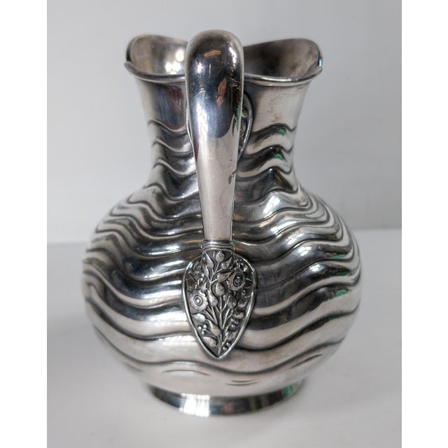 Metal 19th Century American Meriden Silverplate Pitcher Presented to Captain James Seaman For Sale - Image 7 of 14