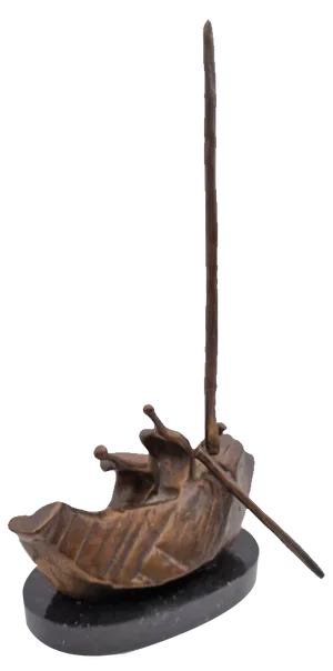 Silvano d'Orsi, Boat Sculpture, 1990s, Bronze & Marble