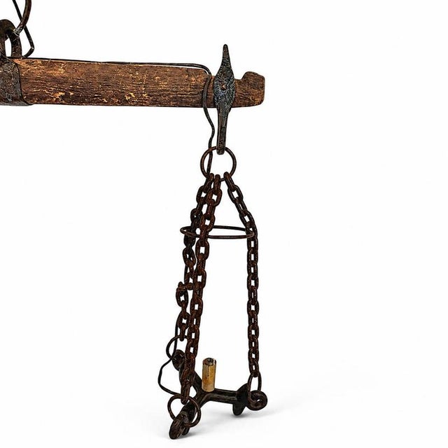 Rural hanging lamp / farmhouse Height 80 Depth 20 Width 80 cm Up to 250V (Europe/UK Standard).The wiring of this item may...