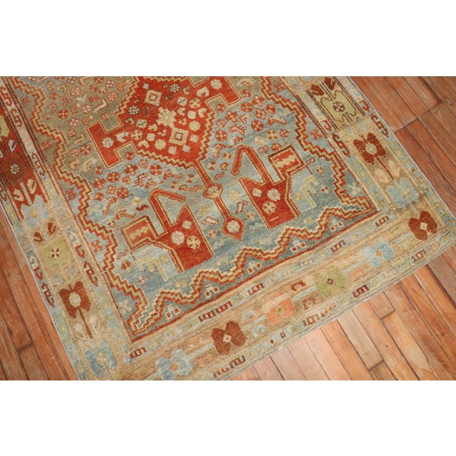 Persian Quirky Antique Persian Bidjar Rug - 4'4" x 11' For Sale - Image 3 of 18