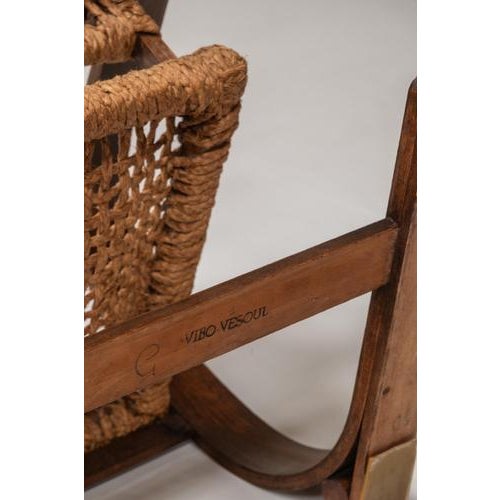 Mid-Century Rope Chair by Audoux & Minet, France, 1950s For Sale - Image 13 of 15
