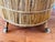 Italian Mid-Century Rattan and Bamboo Barrel-Shaped Bar Cart For Sale - Image 9 of 12
