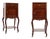 Walnut Louis XV Nightstands with Carrara Marble Tops, France, 1900, Set of 2 For Sale