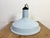 Industrial Light Blue Enamel Factory Pendant Lamp, 1960s For Sale - Image 14 of 18