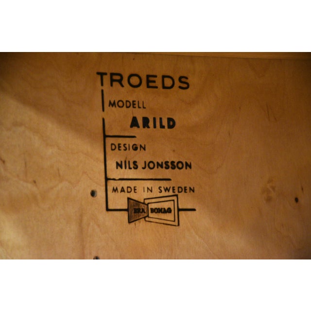 1950s Refinished 75” Swedish Modern Teak Sideboard Credenza Dresser by Nils Jonsson for Troeds For Sale - Image 10 of 10