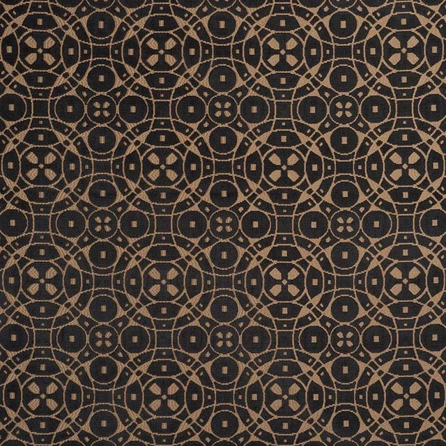 Schumacher Zodiac Velvet Fabric in Onyx For Sale