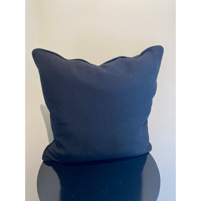 Contemporary Stylish Black Throw Pillow For Sale - Image 3 of 5