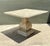 Stone Vintage Square Stone Top Pedestal Dining Table For Sale - Image 7 of 15