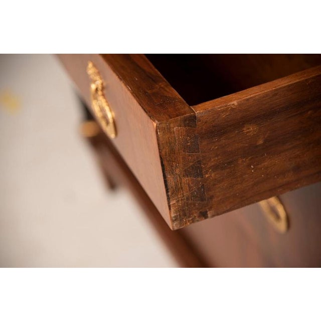 Lombard Empire Chest of Drawers with Marble Top, 1800 For Sale - Image 10 of 18