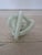 Mid-Century Modern 1970s Fluted White Murano Glass Knot Sculpture Paperweight, Italy For Sale - Image 3 of 5