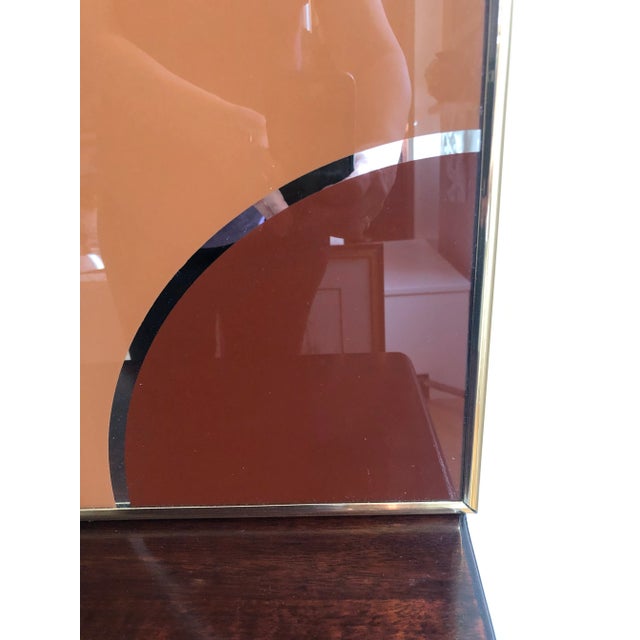 Vintage Mid-Century Modern Wall Mirror For Sale - Image 9 of 12