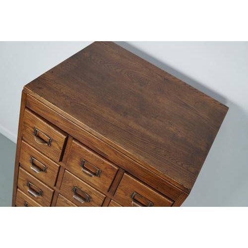 Gold Dutch Oak Apothecary Cabinet, 1930s For Sale - Image 8 of 14