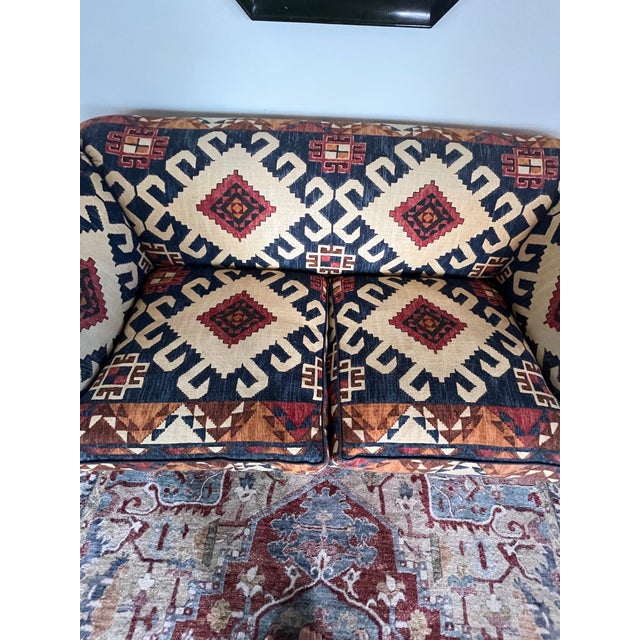 Vintage Southwestern Design Kilim Style Sofa George Smith Ralph Lauren Style For Sale In New York - Image 6 of 11