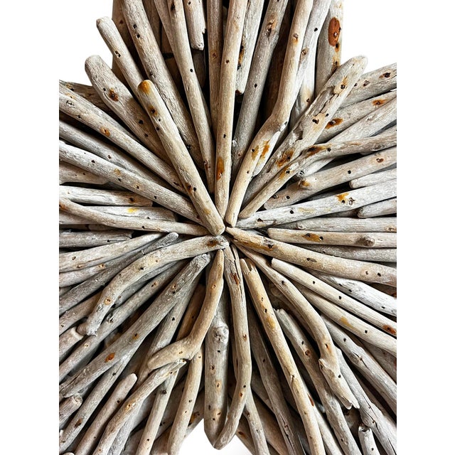Rustic Vintage Driftwood Coastal Rustic Washed Star Wall Art For Sale - Image 3 of 3